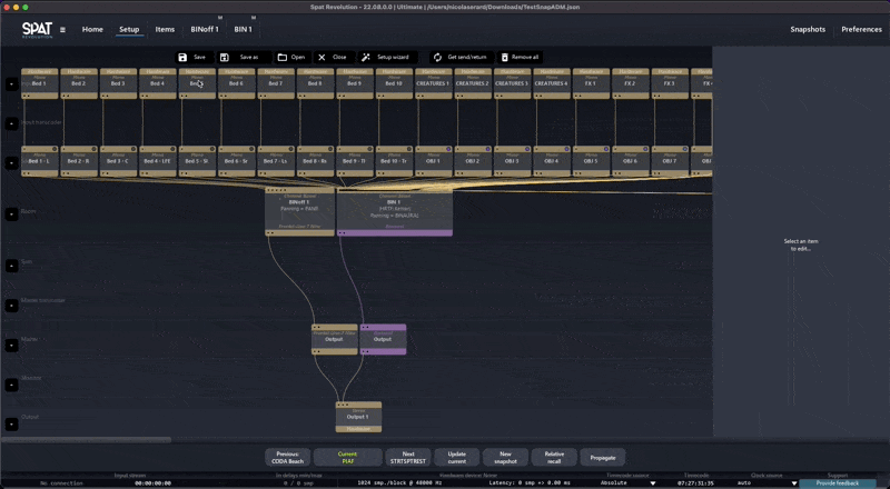 The Items’ page demo