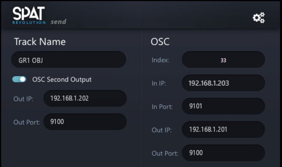 SPAT Send plugin setup