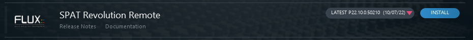 FLUX:: Center SPAT Revolution Remote